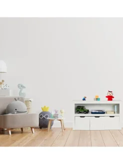 Kinderregal in Weiß - (B)102 x (H)60 x (T)30 cm