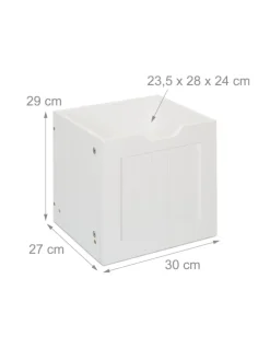 Kinderregal in Weiß - (B)102 x (H)60 x (T)30 cm