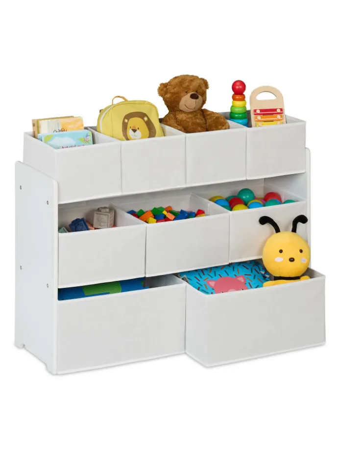 Kinderregal in Weiß - (B)92 x (H)60 x (T)30 cm