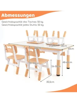 Kindersitzgruppe 5 tlg. ab 18 Monaten in Hellbraun