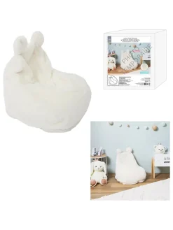 Kindersitzsack in Weiß - (B)40 x (H)54 x (T)50 cm