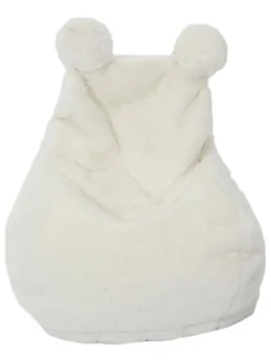 Kindersitzsack in Weiß - (B)40 x (H)54 x (T)50 cm