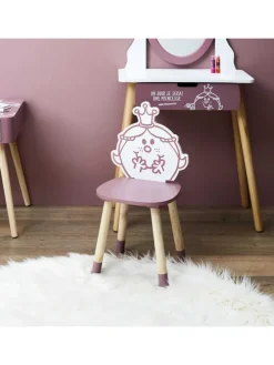 Kinderstuhl "Madame Princesse" in Rosa - (B)28 x (H)57,5 x (T)28 cm