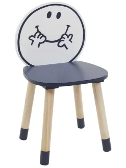 Kinderstuhl "Monsieur Heureux" in Blau - (B)28 x (H)52 x (T)28 cm