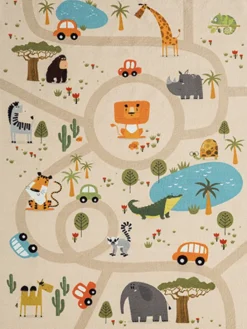 Kinderteppich Happy Life D in Beige