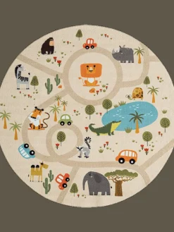 Kinderteppich Happy Life D in Beige