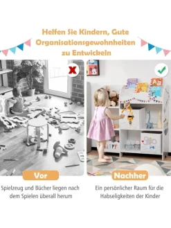 Kinderzimmerschrank in Weiß