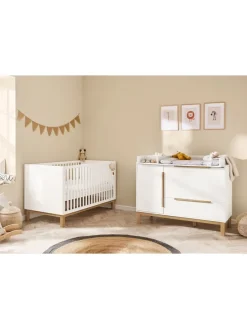 Kinderzimmer-Set Juna breit mit Windeleimerauszug, 3-tlg.