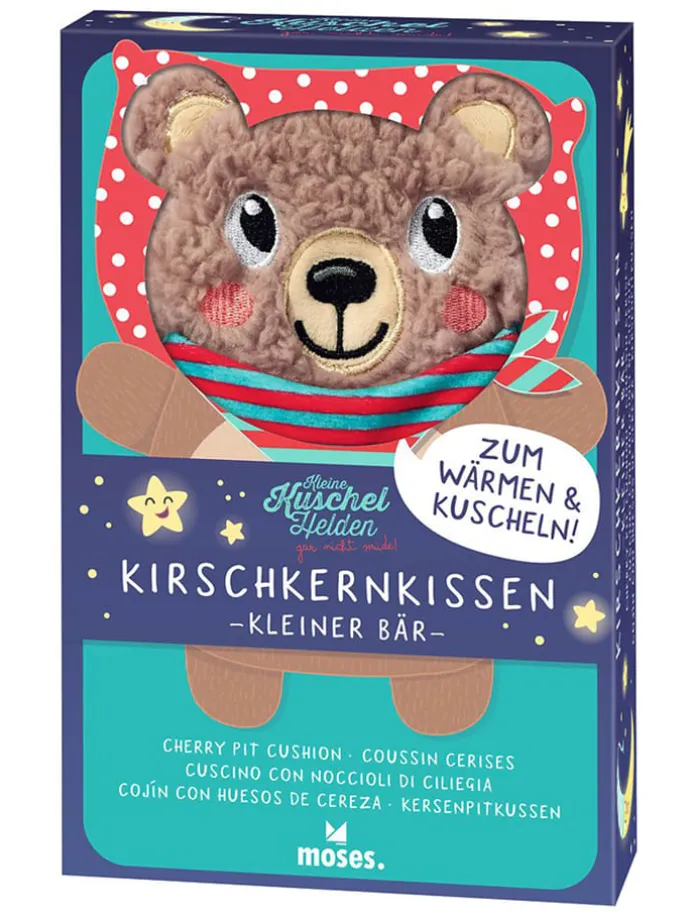 Kirschkernkissen "Bär" in Hellbraun - ab 24 Monaten