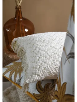 Kissen "Amazonica" in Creme/ Grün - (L)45 x (B)45 cm