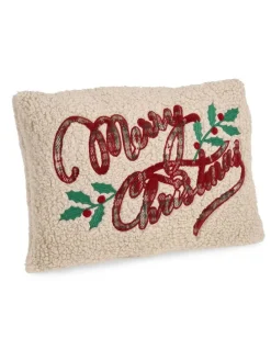 Kissen "Christmas" in Beige - (L)32 x (B)45 cm