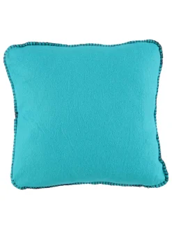 Kissen "Double Face" in Türkis/ Anthrazit