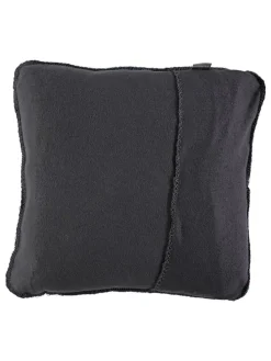 Kissen "Double Face" in Türkis/ Anthrazit