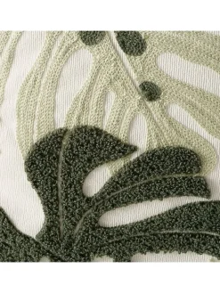 Kissen ''Dubia'' in Creme/ Grün - (L)45 x (B)45 cm