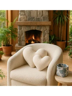 Kissen in Beige - (B)42 x (H)45 x (T)12 cm