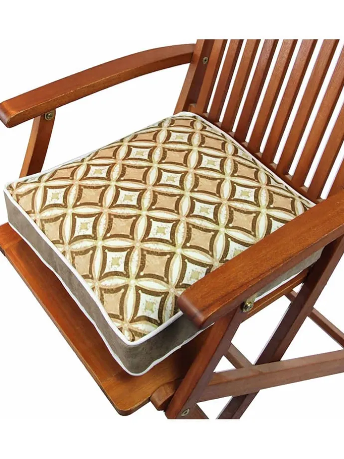 Kissen in Grün/ Weiß