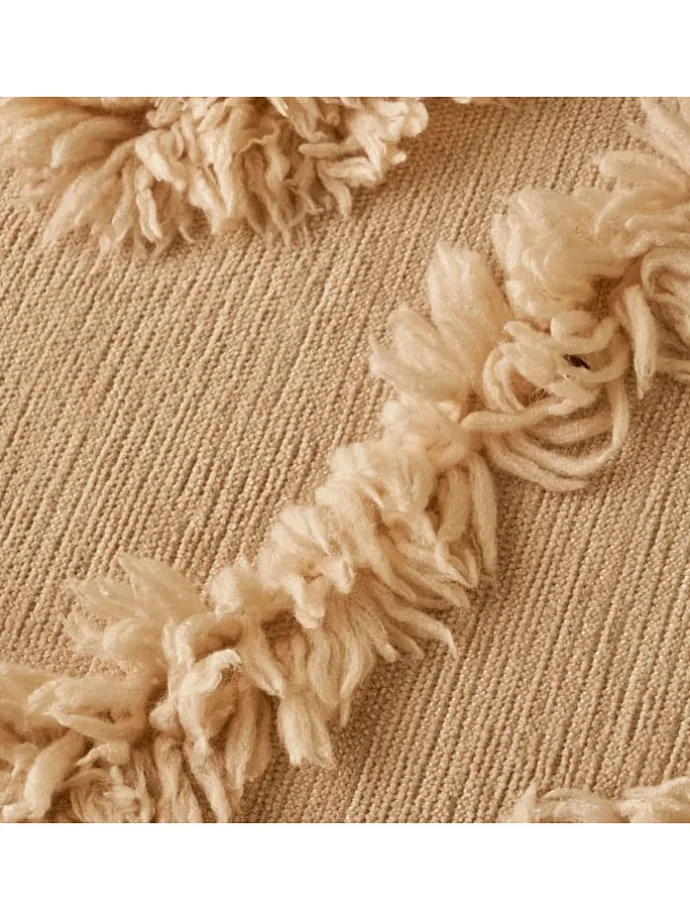 Kissen ''Nate'' in Beige - (L)43 x (B)43 cm