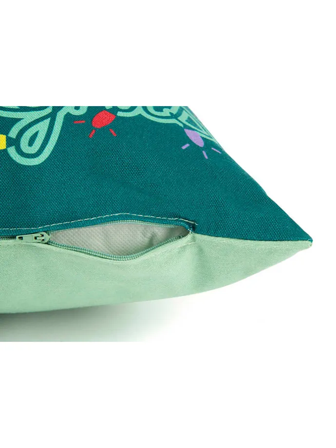 Kissen "Shiny And Bright" in Grün - (B)45 x (H)45 cm