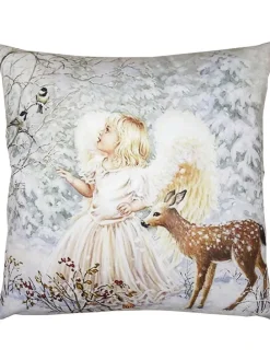 Kissenbezug '' Engel'' in Bunt - (L)45 x (B)45 cm