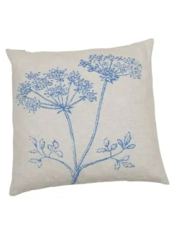 Kissenhülle "Alba - Gräser" in Beige/ Blau