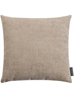 Kissenhülle "Arlo" in Taupe - (L)40 x (B)40 cm