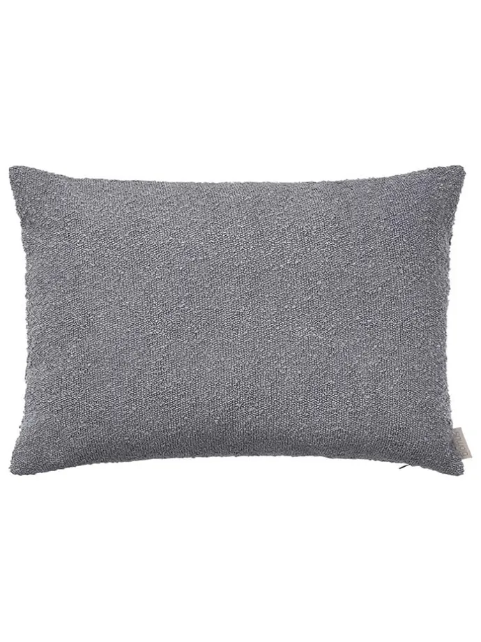 Kissenhülle "Boucle" in Grau - (L)60 x (B)40 cm
