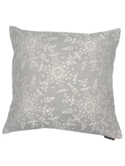 Kissenhülle "Diva - Eissterne" in Hellgrau