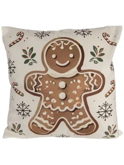 Kissenhülle in Beige/ Braun - (L)45 x (B)45 cm