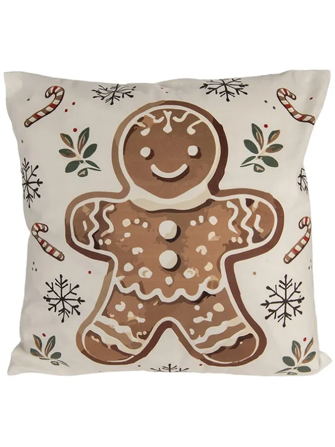 Kissenhülle in Beige/ Braun - (L)45 x (B)45 cm