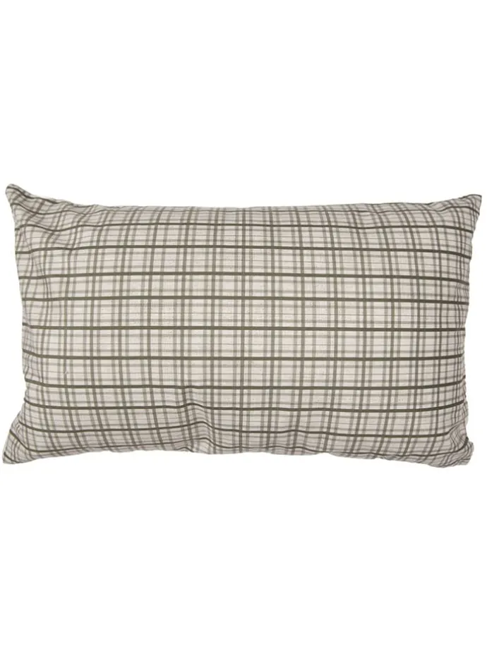 Kissenhülle in Beige/ Grün - (L)50 x (B)30 cm