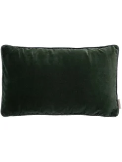 Kissenhülle "Velvet" in Grün - (L)30 x (B)50 cm