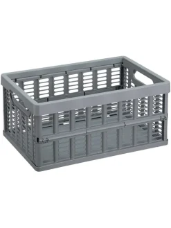 Kiste in Grau - (B)35,5 x (H)16,3 x (T)24 cm