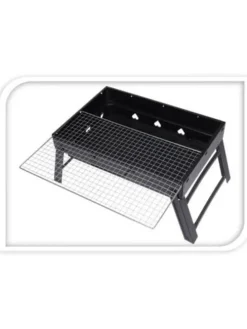 Klappbarer Holzkohlegrill in schwarz