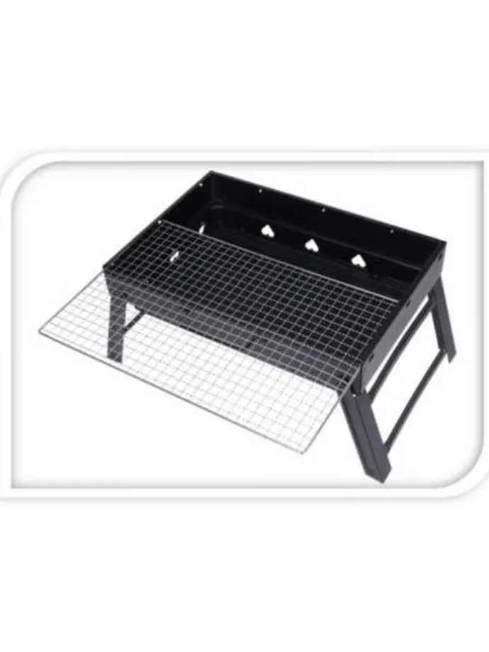 Klappbarer Holzkohlegrill in schwarz