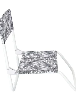 Klappstuhl "Chaise" in Schwarz/ Weiß - (B)52 x (H)37 x (T)50,5 cm