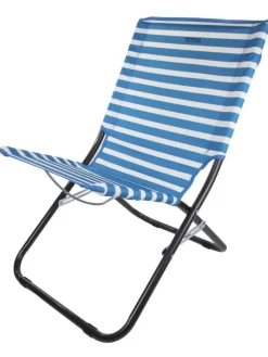 Klappstuhl "Kruza" in Blau/ Weiß