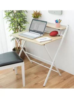 Klapptisch in Beige/ Weiß - (B)60 x (H)84 x (T)97 cm