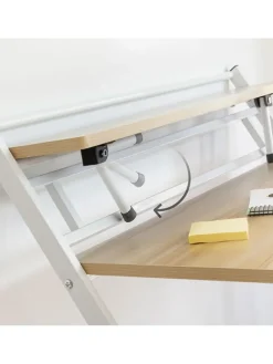 Klapptisch in Beige/ Weiß - (B)60 x (H)84 x (T)97 cm