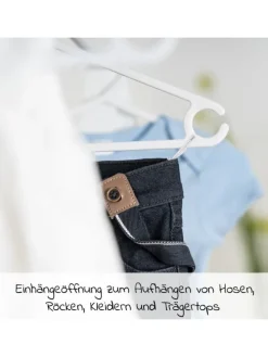 Kleiderbügel für Babys und Kinder (22 Stück) in weiss