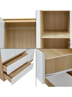 Kleiderschrank Bastheim in Weiß (B)120cm (G)109.2cm