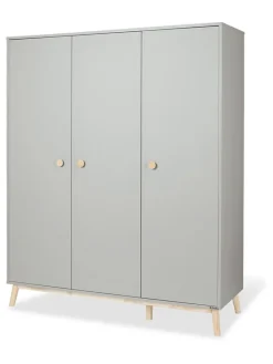 Kleiderschrank "Dusk" in Grau - (B)158 x (H)193 x (T)54 cm