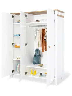Kleiderschrank "Lova" in Weiß - (B)146 x (H)190 x (T)54 cm
