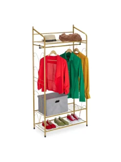 Kleiderständer in Gold - (B)78 x (H)161 x (T)36 cm