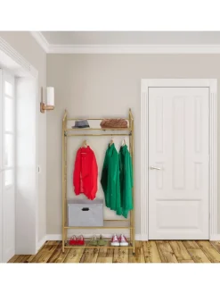 Kleiderständer in Gold - (B)78 x (H)161 x (T)36 cm