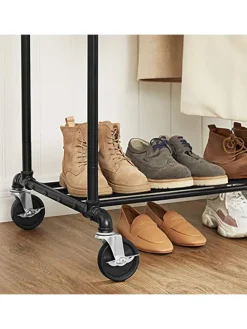 Kleiderständer in Schwarz - (B)100 x (H)162 x (T)59 cm