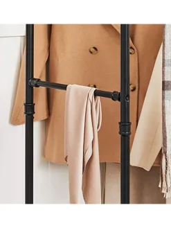 Kleiderständer in Schwarz - (B)100 x (H)162 x (T)59 cm