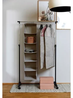 Kleiderständer in Schwarz - (B)90 x (H)170 x (T)38 cm