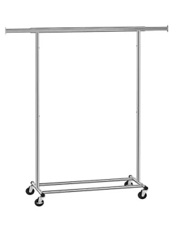 Kleiderständer in Silber - (B)132 x (H)160 x (T)45,5 cm