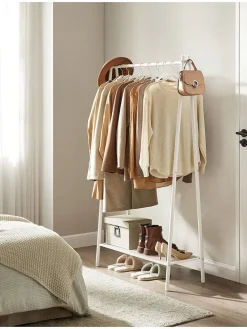 Kleiderständer in Weiß - (B)33,5 x (H)153 x (T)92,5 cm