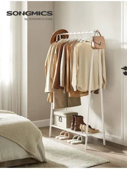 Kleiderständer in Weiß - (B)33,5 x (H)153 x (T)92,5 cm